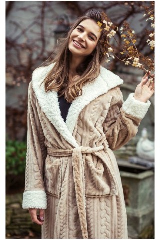 Роскошный махровый халат KEY LGL-288 B8 